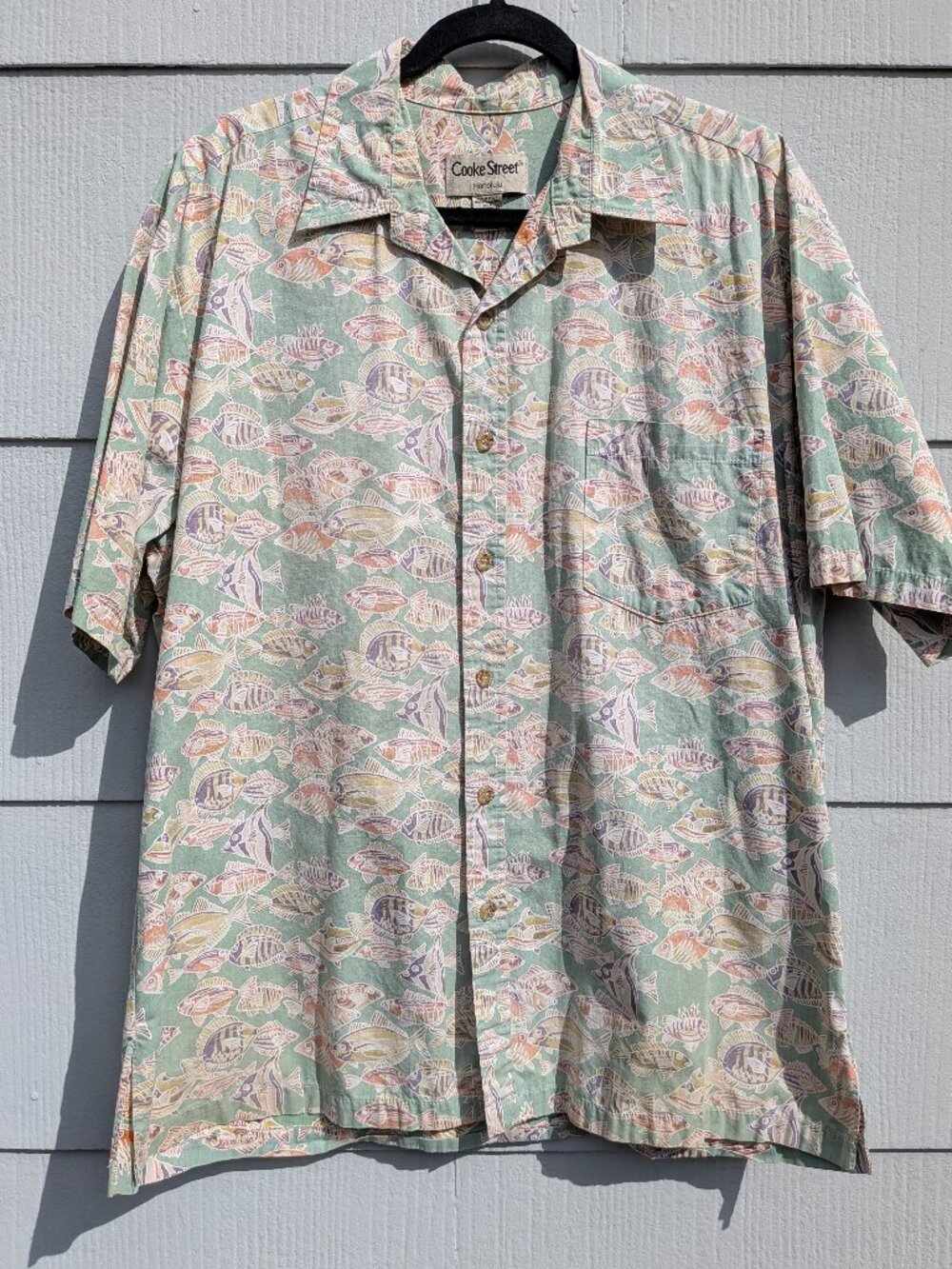 Men's Cooke Street Honolulu Fish Print Shirt